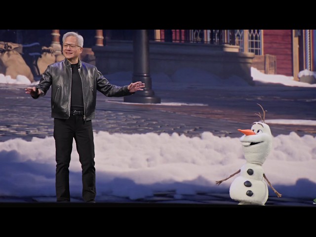 New Robot Olaf Revealed at NVIDIA GTC - YouTube