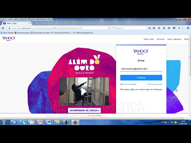 Como enviar um link por e-mail no Yahoo 