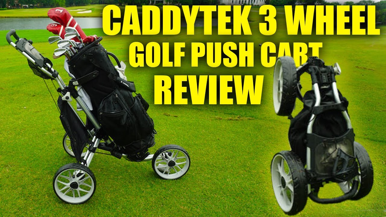 Caddytek ゴルフ手押し　カート　本体 CaddyTek 3 Wheel Golf Push Cart review 2024: Easy Fold, Great