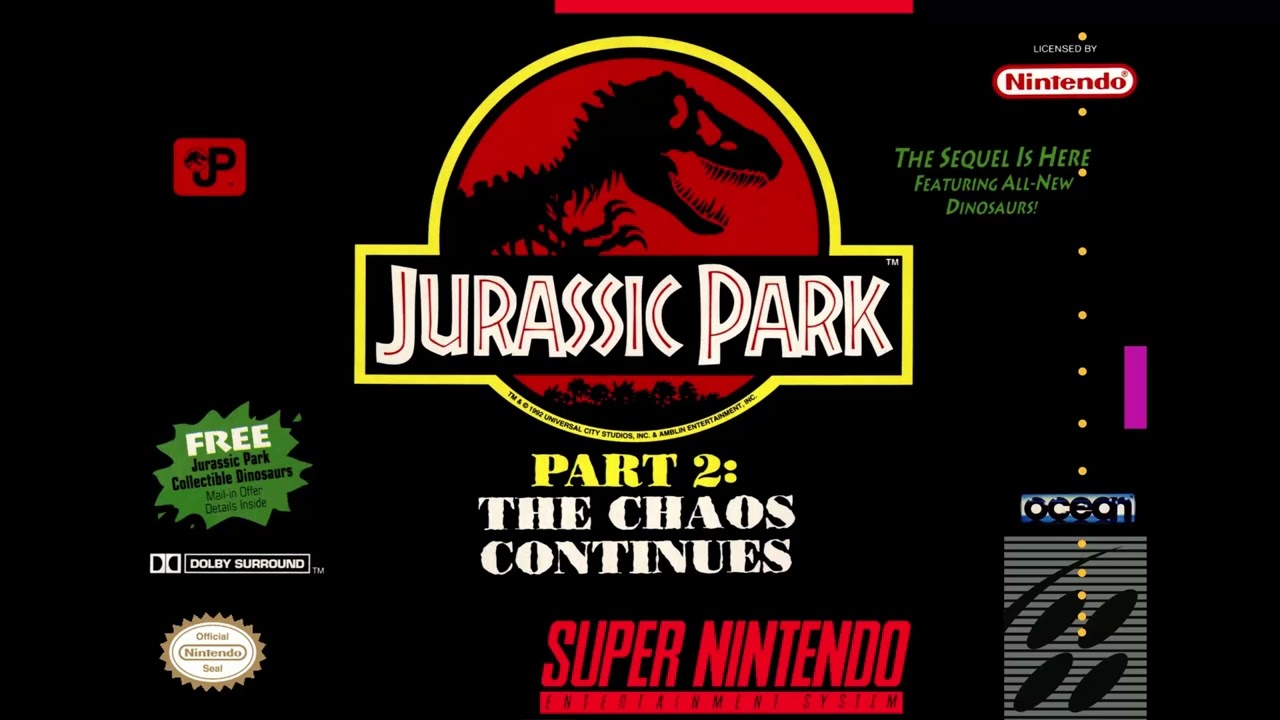 Jurassic Park 2: The Chaos Continues - High Ptera (SNES OST) *REUPLOAD*