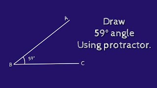 Famous How to draw 59 degree angle using protractor. shsirclasses. Net Worth