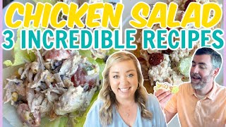 3 CHICKEN SALAD RECIPES FOR SPRING | MUST TRY HEALTHY LUNCH IDEAS | QUICK AND EASY RECIPES