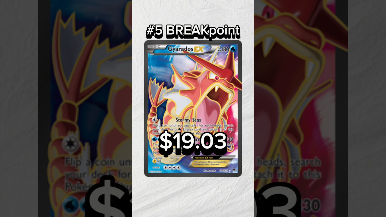 TOP 5 SHINY Gyarados Pokemon Cards! 