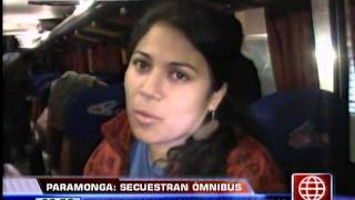 América Noticias: Paramonga: Criminals hijacked a bus and assaulted passengers