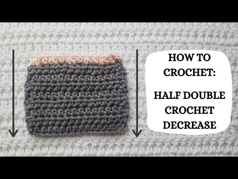 How To Crochet: Half Double Crochet Decrease | Tutorial, DIY, Beginner Crochet,Basic Crochet,Learn 💕
