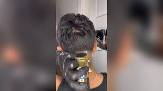 1 minute blurry back taper + design 💈😎