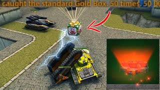 Tanki Online - Caught 50 000 SUPER GOLD?!  2020 April Fool&#39;s day Gold Boxes! #1  | Танки Онлайн