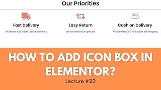 Information How to Add Icon Box in Elementor | Elementor Tutorials in Urdu & Hindi | Syed Ahsan News