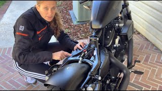Запуск аккумулятора в Iron 883 Harley-Davidson Sportster