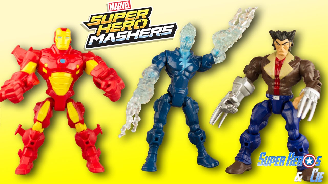 Toy Marvel Super Hero Mashers Iron Man Wolverine Electro Mash Up 4k Super  Héros 