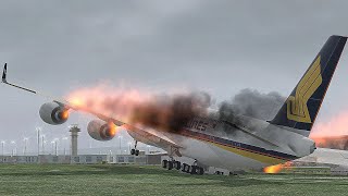 Heaviest Airplane Touched Ground Before Runway And Coun'nt Make Proper Landing [Xp 11]