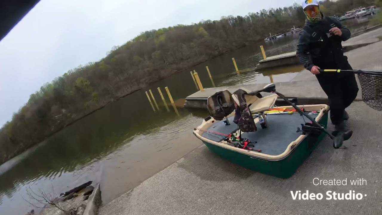 Surprise catch at the boat ramp!! (MUSKIE!!!) First ever Muskie at Stonewall lake wv