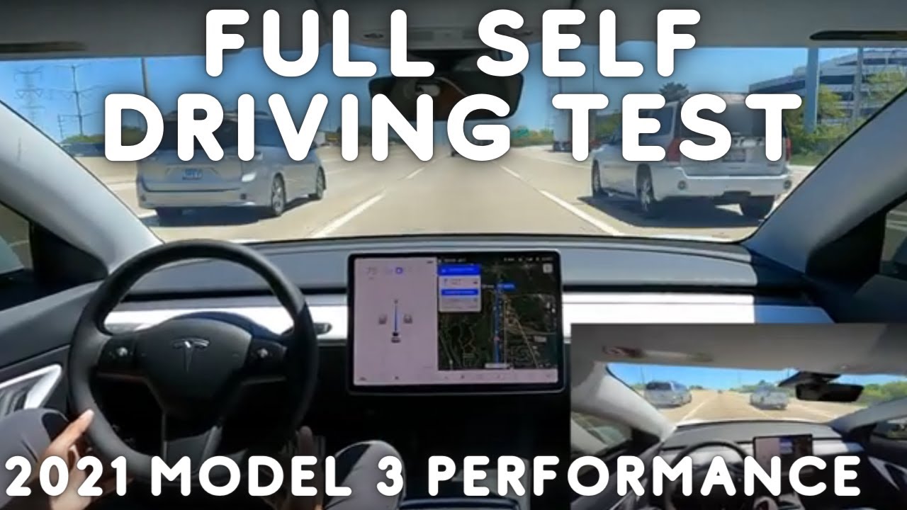 Autopilot / Full Self Driving (FSD) City / Highway Test - 2021 Tesla ...