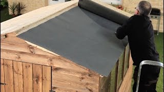 How To Felt A Shed Roof + Refelting A Shed Roof | Garden Ideas & Tips | Homebase