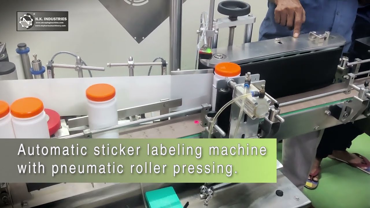 Revolutionary Automatic Sticker Labeling Machine with Pneumatic Roller Pressing