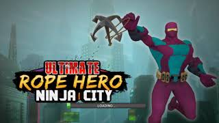 ► Rope hero vs Gangster Battle | Ultimate Rope Hero Ninja City Gameplay screenshot 2