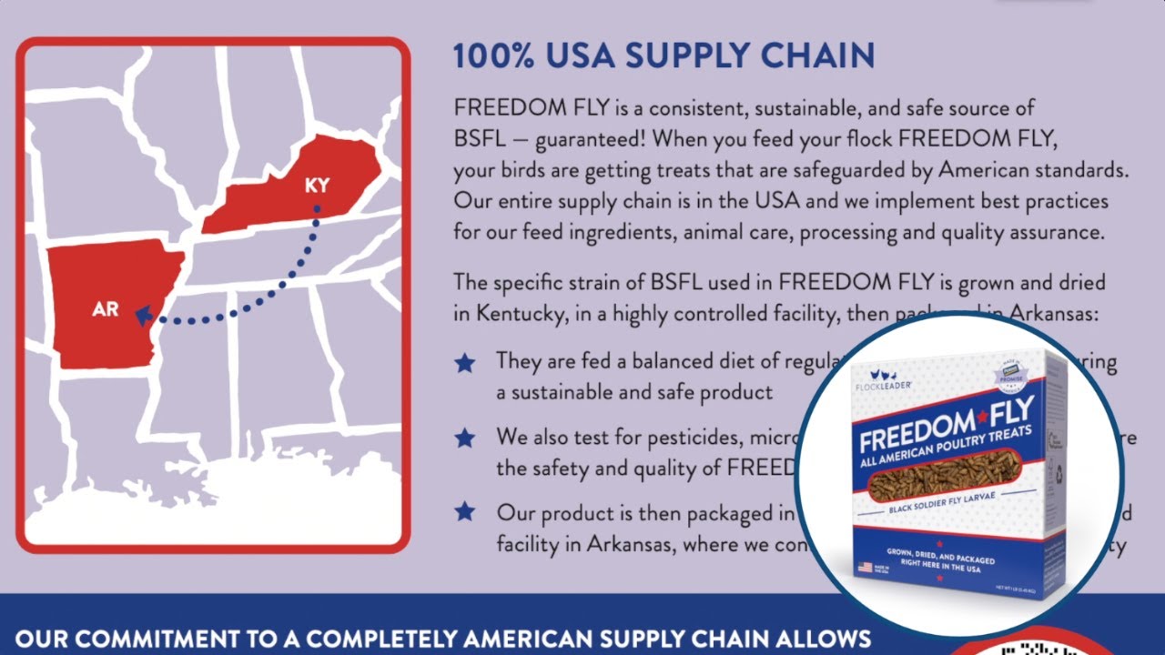 FlockLeader FREEDOM FLY - 100% USA Supply Chain BSFL - YouTube
