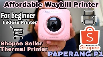 AFFORDABLE WAYBILL PRINTER FOR SHOPEE SELLER (PAPERANG+REVIEW+TUTORIAL) Jhoana