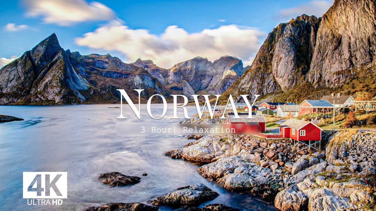 NORWAY 4K UltraHD - Piano Relaxing Music Along With Amazing Natural Footage - 4K Ultra HD