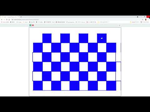 「スクラッチで図形を描く（その7）」ー日本の伝統文様（市松）ー