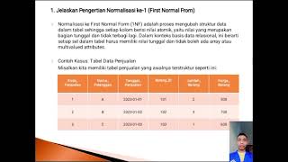 BASIS DATA 1: (NORMALISASI KE-1NF/First Normal From)👍
