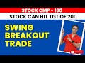 #swing Stock CMP - 130 TGT - 200 | Green Energy Sector Stock | #stockmarket #breakoutstocks