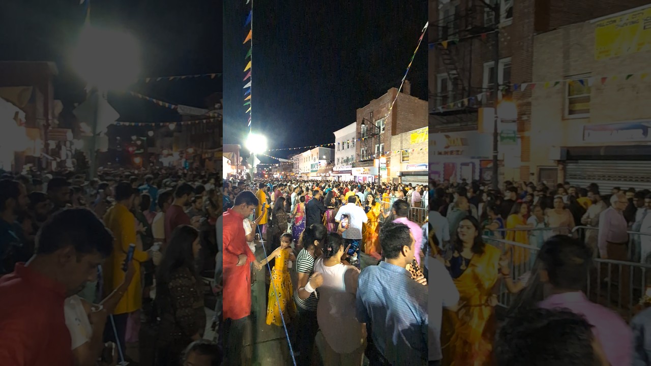 Crowd in Garba Program in New Jersey Before Diwali 🎇🪔 