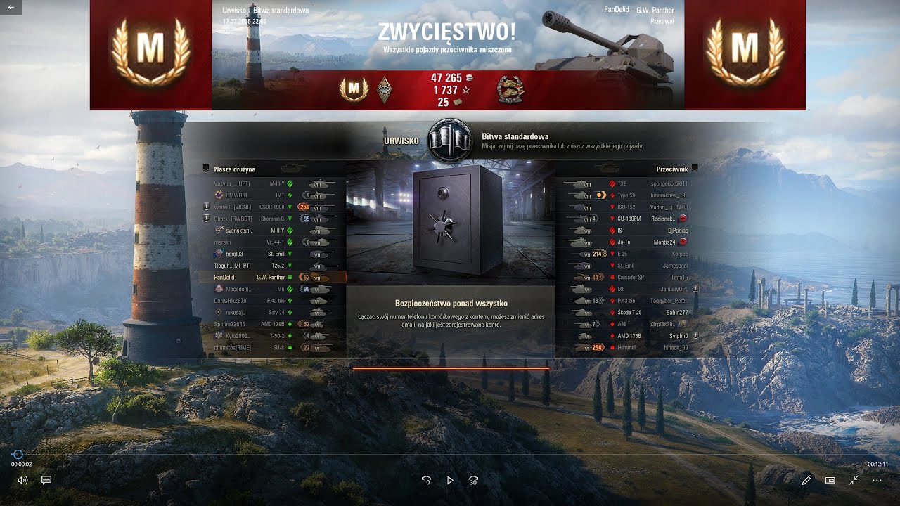 G.W. Panther ACE Tanker Cliff World of Tanks WOT Arty SPG (088)