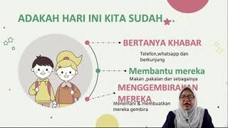 BERSAMA CIKGU NOOR LALIA DARI UNIT BIMBINGAN DAN KAUNSELING - CARA MENGHARGAI WARGA EMAS
