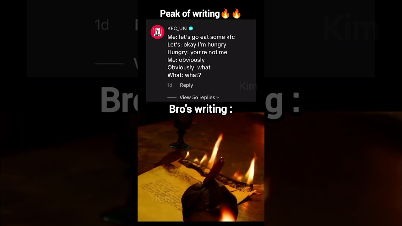 Bro's writing is fire 🔥 
