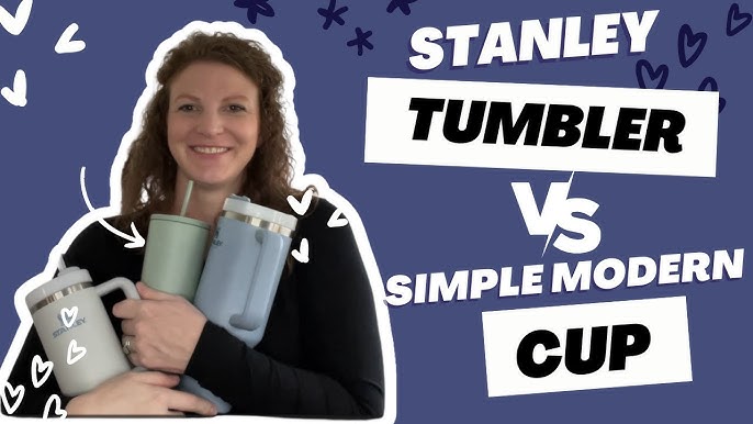 Battle of the tumblers 💕 #Stanley #stanleycup #stanleycupreview #stan, stanley  straw stabilizer
