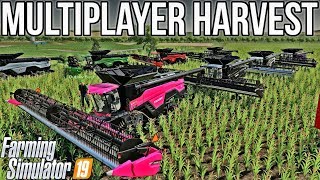 🔴 LIVE: PC MULTIPLAYER HARVEST ON HORSCH AGROVATION FIELD 7! FS19