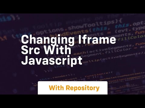 changing iframe src with javascript