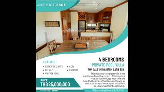 4 bedrooms private pool villa for sale in Naiharn Baan Bua SSV777