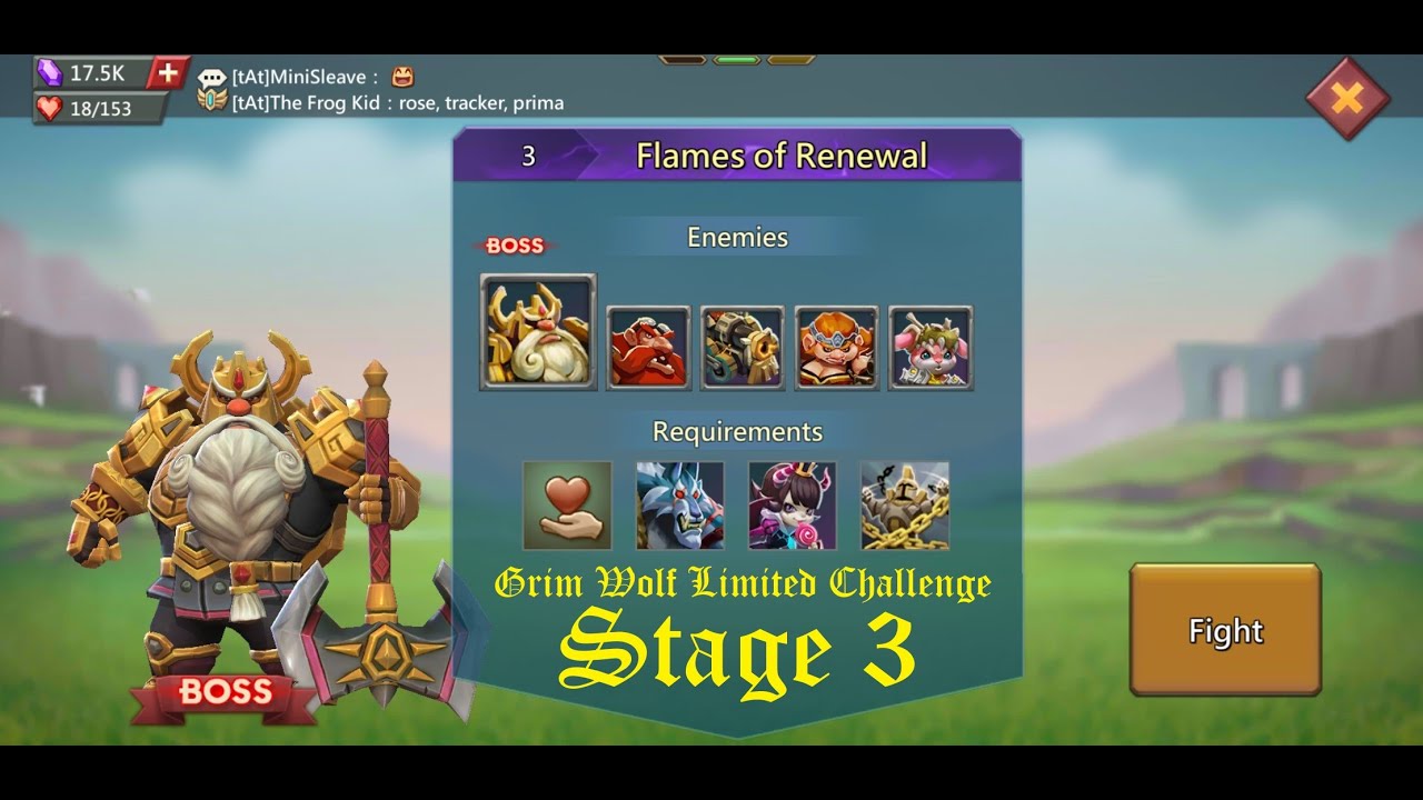 Grim Wolf // Stage 3 // Limited Challenge // September 2022