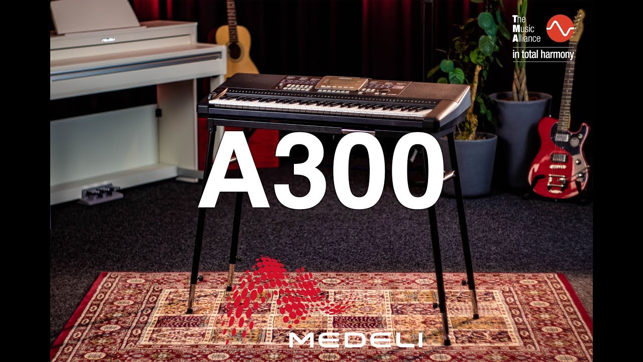 Medeli A300 - keyboard demo by Tom (with subtitles)