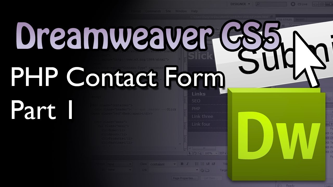 PHP Contact Form - Part 1 - YouTube