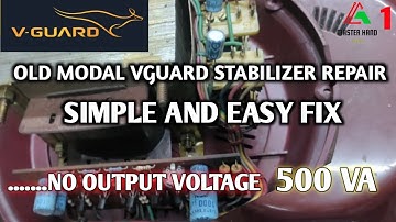 Refrigerator stabilizer output problem | easy repairing | stabilizer repairing  v guard 500 VA