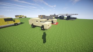Minecraft How to Build:Military Humvee How To Build A Hummer In Minecraft