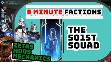 IN DEPTH SWGOH 501st team GUIDE in UNDER 6 minutes! Mods, Zetas, etc!