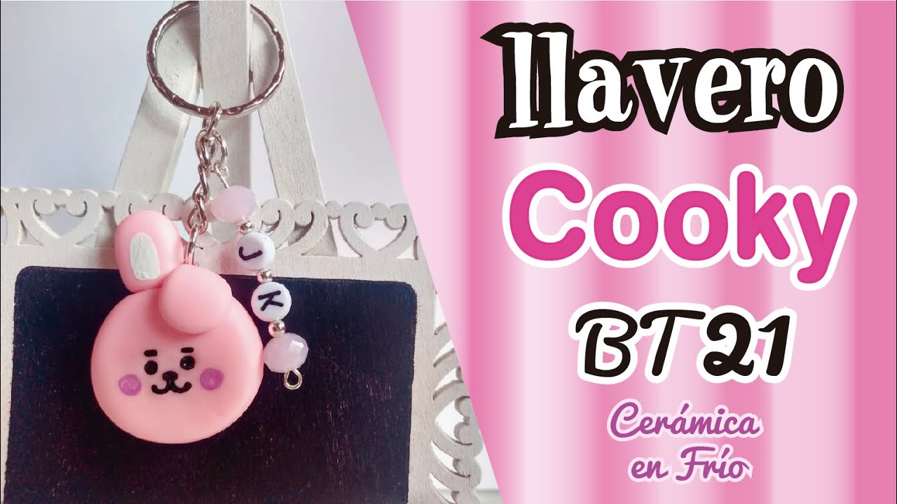 Llavero baby cooky / jungkook / bt21 porcelana fría / manualidades BTS / manualidades bt21