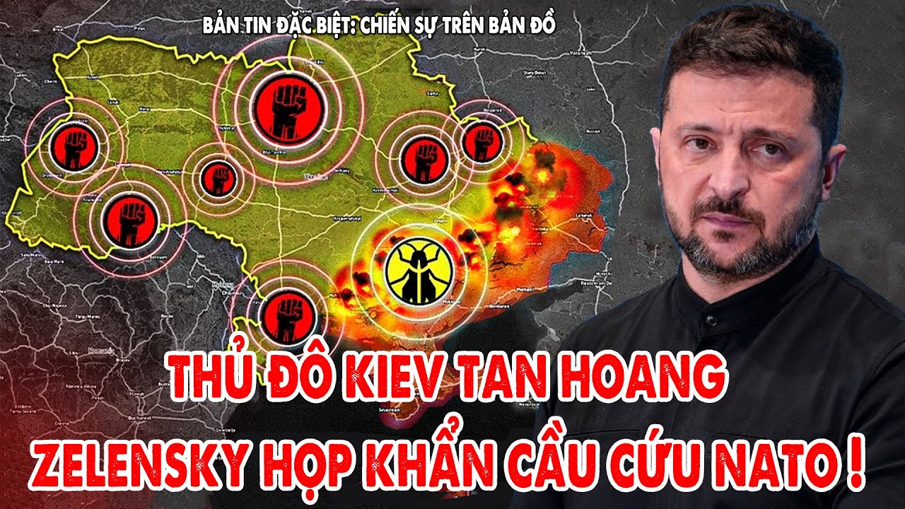 Thủ đô Kiev tan hoang, Zelensky họp khẩn cầu cứu NATO ! - 5P Kiến Thức