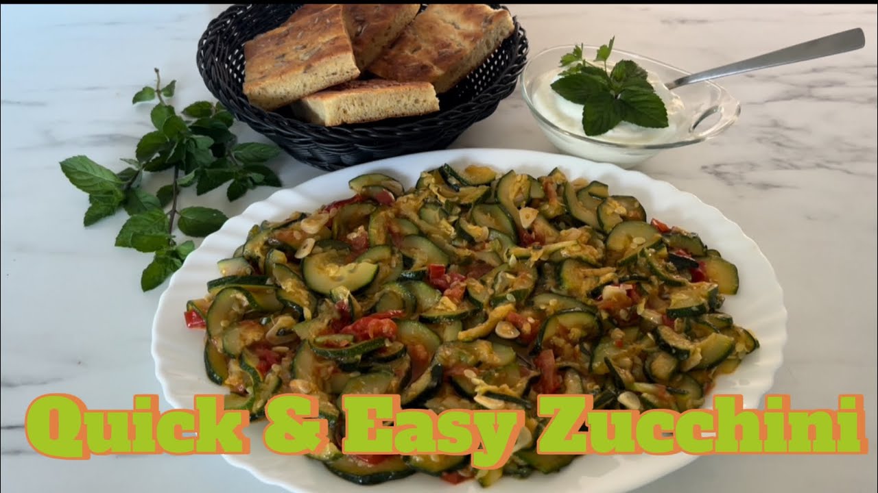  Quick & Easy Zucchini Afghan Vegetarian Recipe طرز تهیه  کدو سبز | غذای فوری ، ساده و خوشمزه