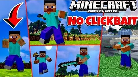 realistic player animation and 3G model on Mcpe 1.19