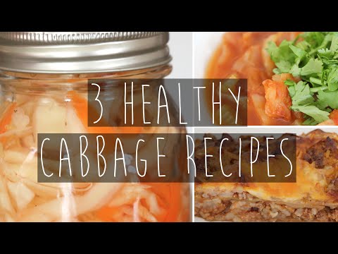 3 Easy & Healthy Cabbage Recipes | Soup, slaw, casserole | Eva Chung