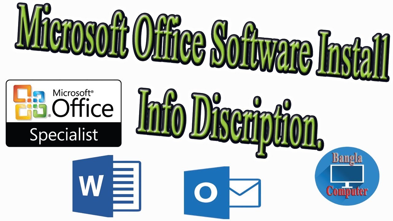 Microsoft Office Software Install Info Discription How to open MS Word ...