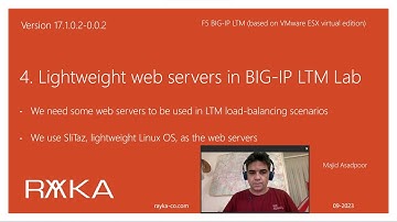 4. Lightweight Web Servers in F5 Big-IP LTM Lab Topology