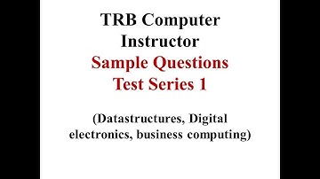 PGTRB/TNSET2025/ Polytechnic/(Data structure, Digital Electronics, DBMS )Sample Question Test