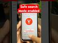 Yandex Muncul SafeSearch #shorts