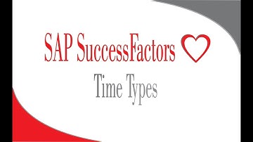 Tijdstypen - SAP SuccessFactors Employee Central